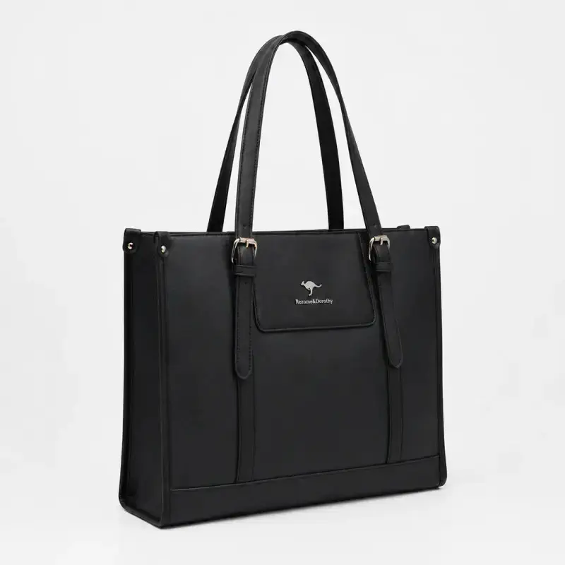 Kangaroo Tote bag (Black)