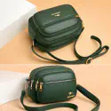 Kangaroo stylish 5 gippper Bag ( Green )