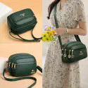 Kangaroo stylish 5 gippper Bag ( Green )