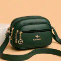 Kangaroo stylish 5 gippper Bag ( Green )