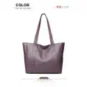 PU Leather Tote Bag (purple)