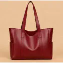  PU Leather Tote Bag (Meroon) 