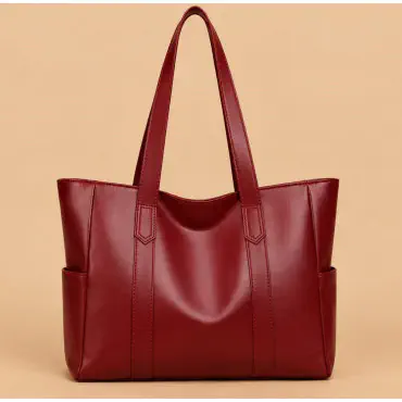  PU Leather Tote Bag...