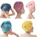 Quick Dry Hair Cap Towel  ( sky blue )
