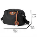 Gelory Casual Travel Waterproof Messenger Bag Trendy {Meroon}