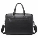 High capacity Men's Shoulder Bag (১২"/১৬") কালো কালার।