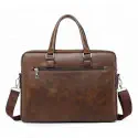 High capacity Men's Shoulder Bag (১২"/১৬") কফি কালার