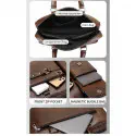 High capacity Men's Shoulder Bag (১২"/১৬") কালো কালার।