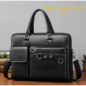 High capacity Men's Shoulder Bag (১২"/১৬") কালো কালার।