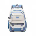 Academy Style Waterproof School Book Bag(Blue colour)