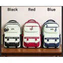 Academy Style Waterproof School Book Bag(Black Colour)
