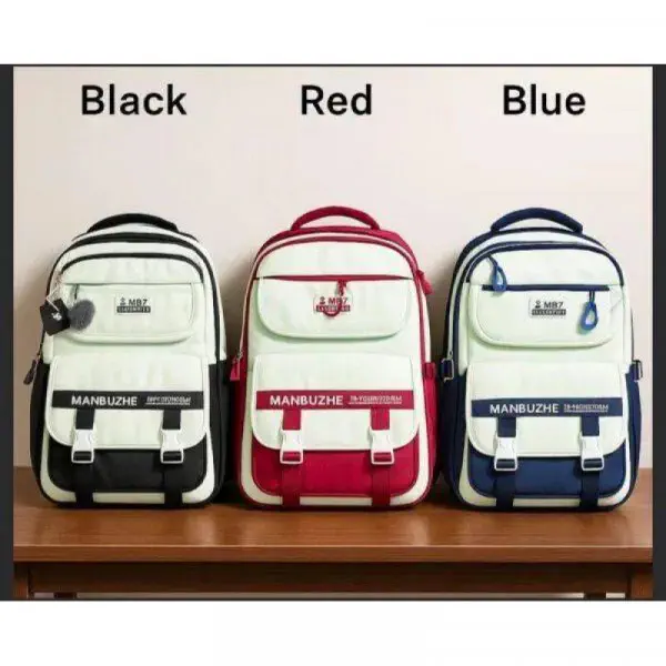 Academy Style Waterproof School Book Bag(Merun Colour)