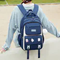 Kids Backpack Children School Bags for Girls Orthopedic Waterproof Primary Schoolbag Book Bag (blue)