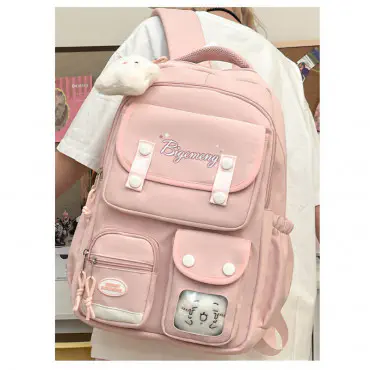 Waterproof School Bags .class 1-10 {pink }