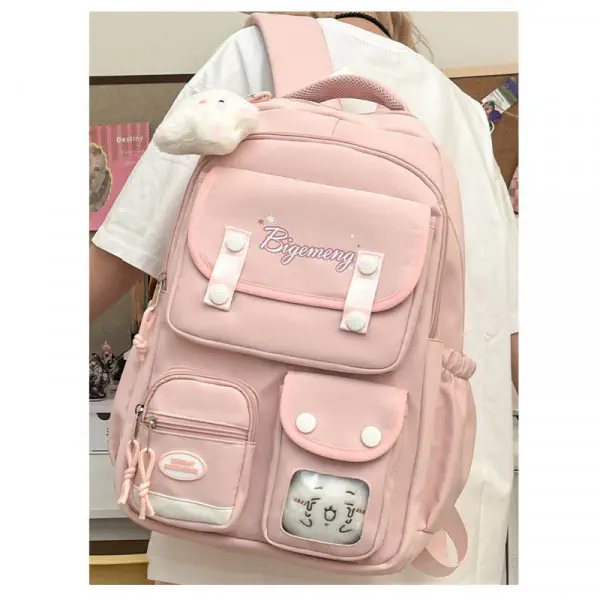 Waterproof School Bags .class 1-10 {pink }
