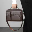 (১২"/১৬") কফি কালার Men's Shoulder Bag