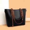 Luxury Official leather Tote bag (Black )