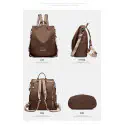 Updated Tote series 2 female backpack(কফি কালার)