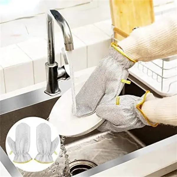 Water proof dishwashing gloves one pair