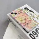 Pastel Aesthetic Cosmos Floral Case with Charm for iPhone