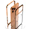Aluminum Metal Frame Electroplated Magnetic Frosted Phone Case for iphone