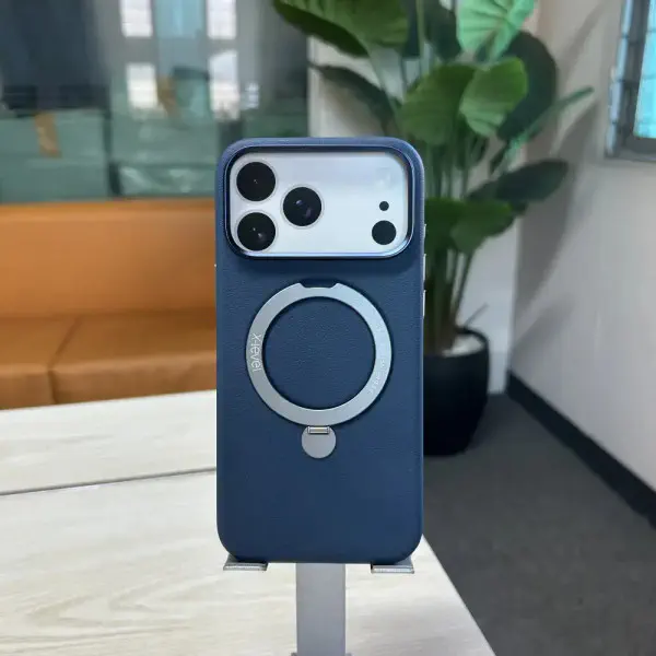 X-Level PU Leather Textured Magesafe Stand Case for iPhone 17 Series