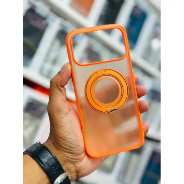 360 Rotating Ring Holder Magnetic Phone Case for iPhone Wireless Charging Anti-drop Protective Cover