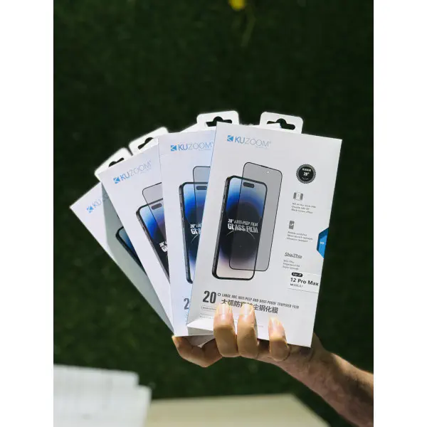 Kuzoom Screen Protector Glass Flim For iPhone (Privacy )