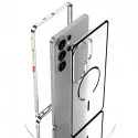 Shockproof Metal Armor Magnetic Aluminum Frame Matte Cover 