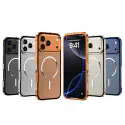 Shockproof Metal Armor Magnetic Aluminum Frame Matte Cover 