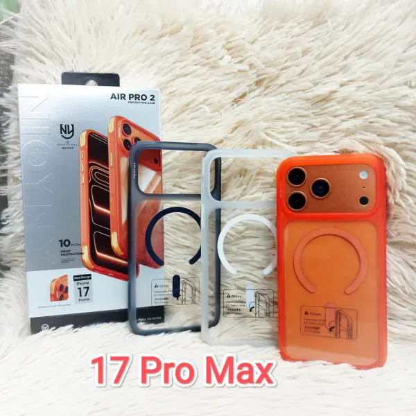 NJOYNY Air Pro 2 Magnetic Clear Case for iPhone 17 Pro Max