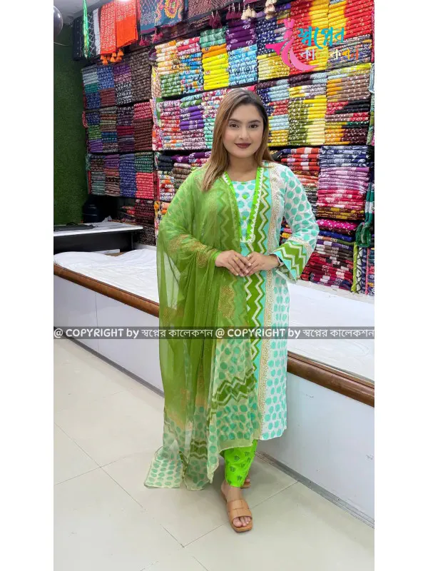 Beksi Block Chiffon Orna Dress
