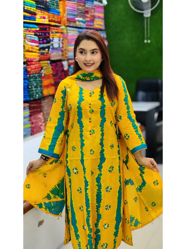 এক্সক্লুসিভ কটন বুটিক্স থ্রিপিস