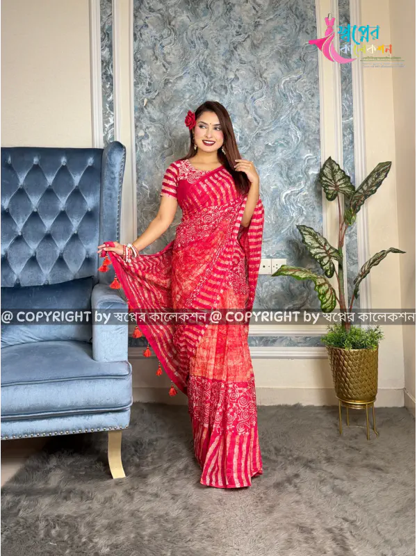 Shibori Batik Sharee