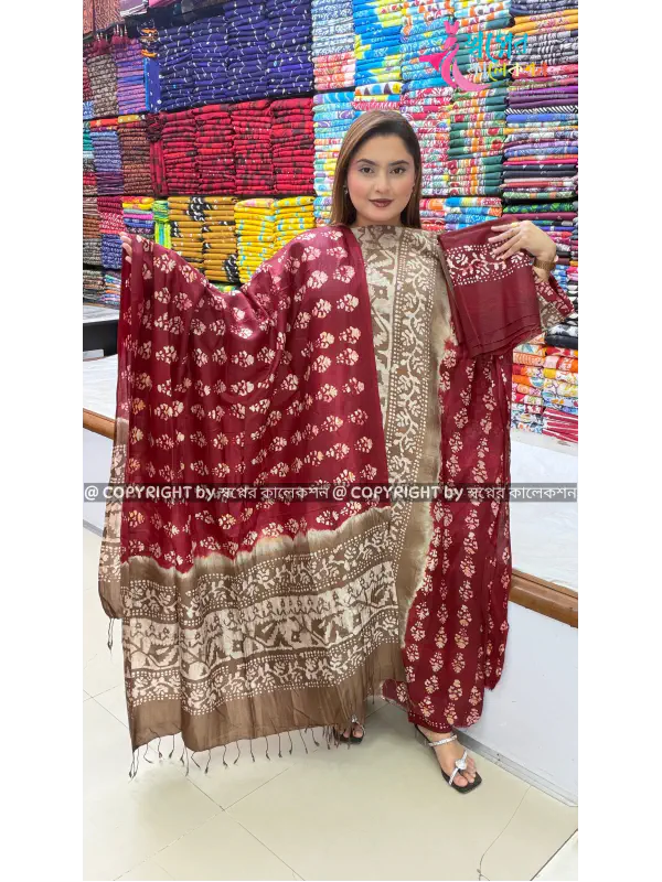 Exclusive Silk Batik Three Pis