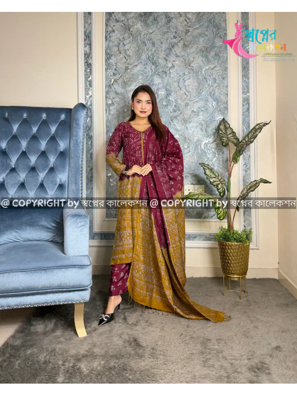 Silk Batik Three Piece