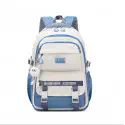 Academy Style Waterproof School Book Bag(Blue colour)