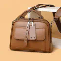 Vintage Shoulder Bag (Brown)