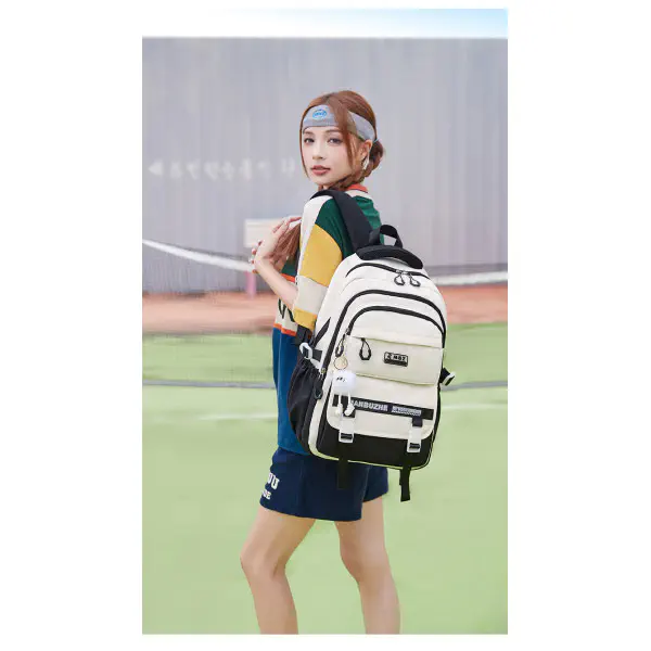 Academy Style Waterproof School Book Bag(Black Colour)