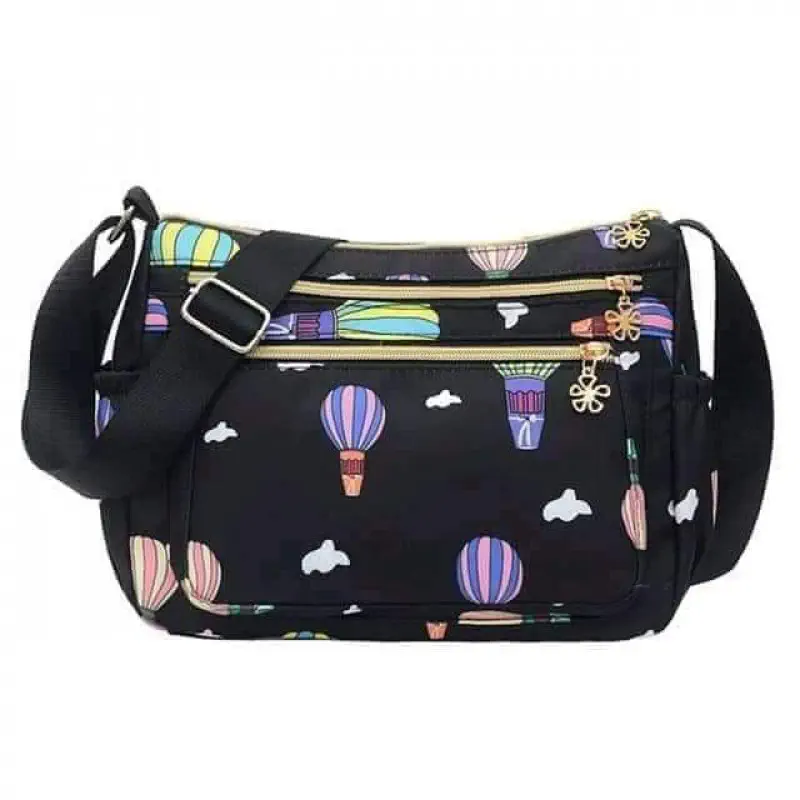 korean crossbody bag ( black )