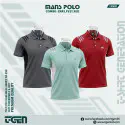 Mash Polo 3 Pcs Combo - Gray_Pest_Red