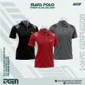 Mash Polo 3 Pcs Combo - Black_Red_Gray