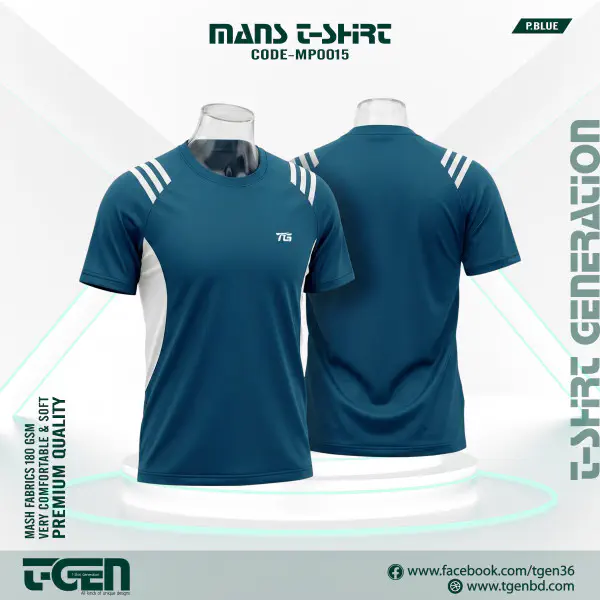 Mesh T-Shirt (Petrol Blue)