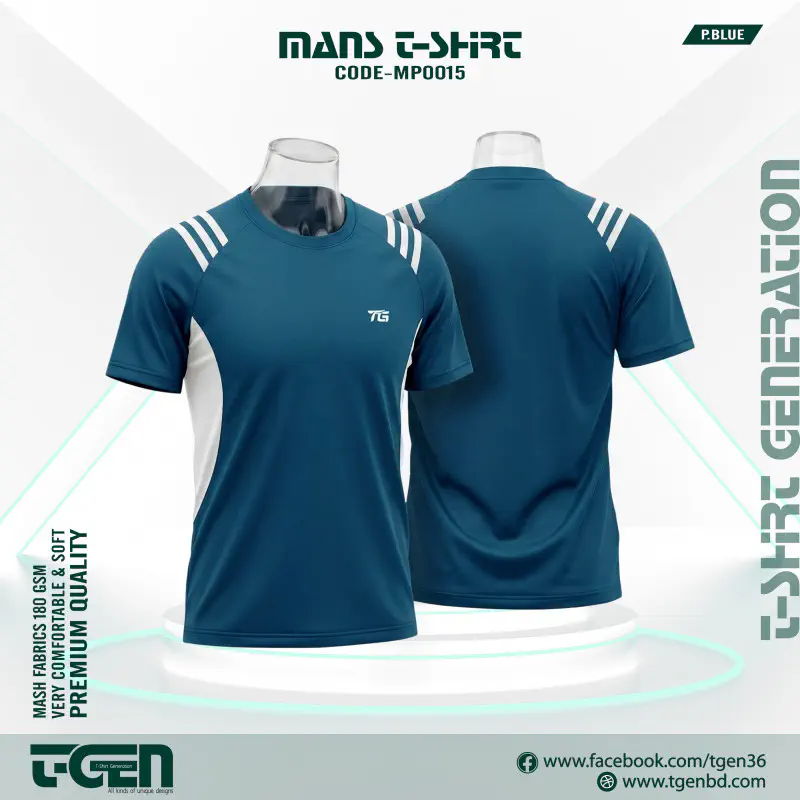 Mesh T-Shirt (Petrol Blue)