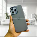 Premium Vegan leather With Camera Metal Bumper Case For iPhone 15 To 16 Pro Max