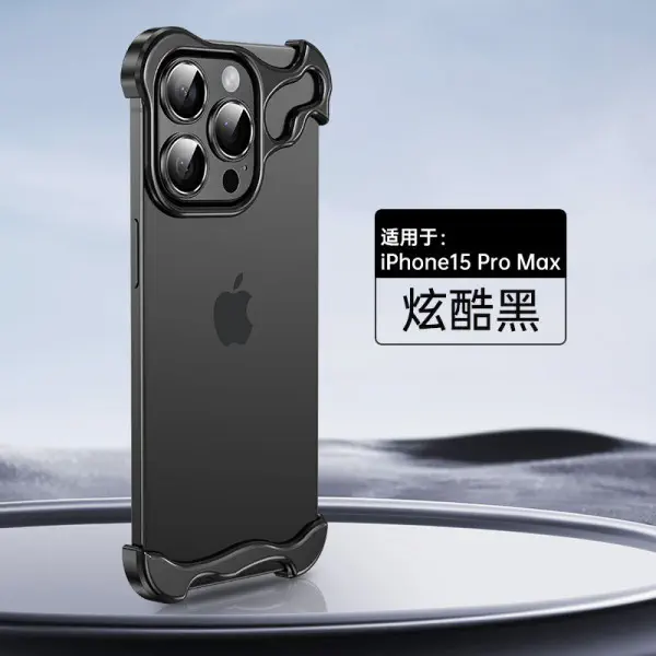 Frameless Metal Bumper Case with a focus on camera lens protection Case For Iphone