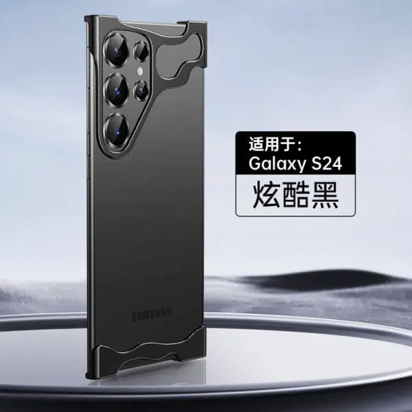 Minimalist Zinc Alloy Frameless Metal Shockproof Cover for Samsung Galaxy