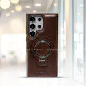 Premium PU Leather MagSafe Stand Case For Samsung Galaxy S25Ultra S24Ultra S23Ultra S22Ultra