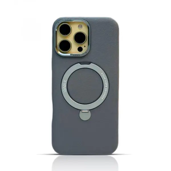 Official X-Level Leather Magnetic Ring Stand Case For iPhone 