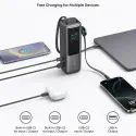 Anker Laptop Power Bank 25K mAh 165W, Built-In and Retractable Cables with Smart Display (A1695).